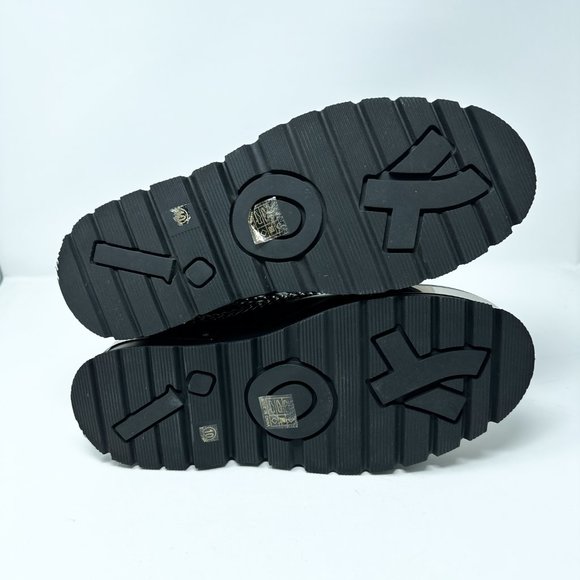 **SOLD**Koi Borin Metal Hardware Platform Combat Boots Black Mens 10 Chains - Picture 10 of 16